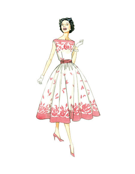 Modello di abito Vintage 1957 - Vogue 8789