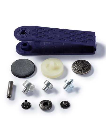 Scatola di 6 bottoni a pressione anorak Design con attrezzo 20 mm