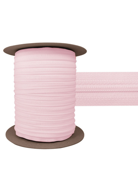 Chiusura in nylon 3 mm YKK - Rosa