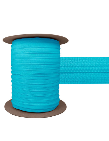 Chiusura in nylon 3 mm YKK - Blu laguna