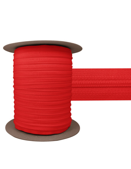 Chiusura in nylon 3 mm YKK - Rosso