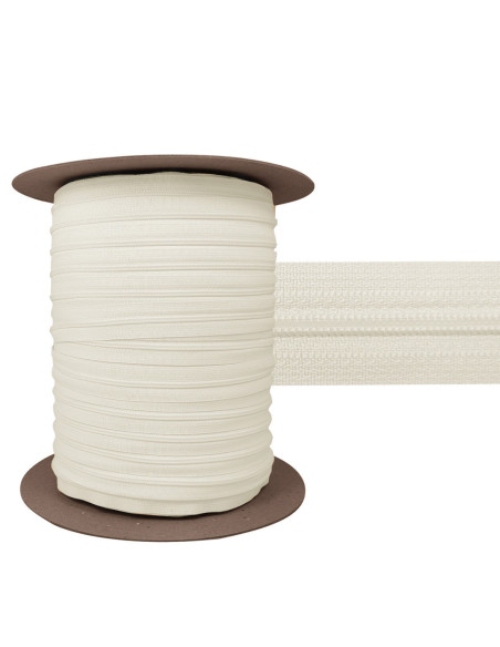 Chiusura in nylon 3 mm YKK - Ecru