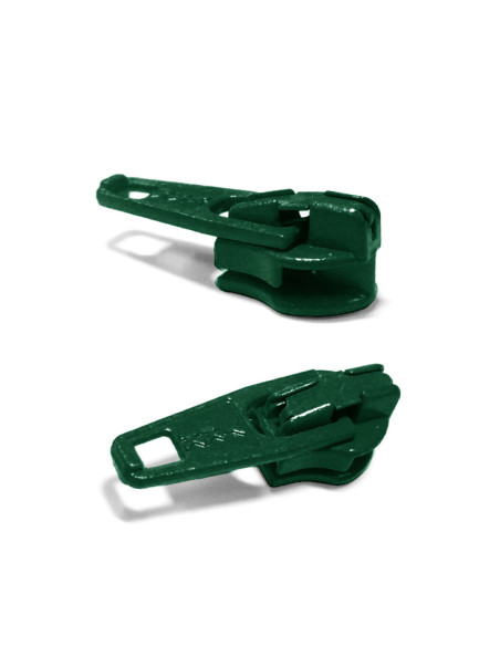 Cursore per chiusura in nylon 3 mm YKK - Verde