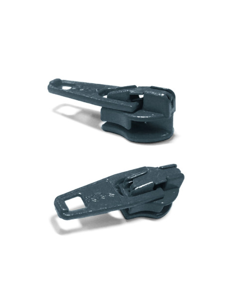 Cursore per chiusura in nylon 3 mm YKK - Grigio scuro