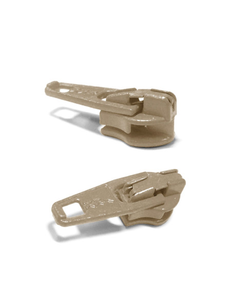 Cursore per chiusura in nylon 3 mm YKK - Beige