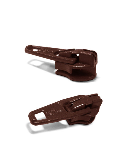 Cursore per chiusura in nylon 3 mm YKK - Cioccolato