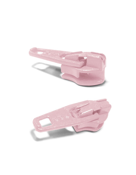 Cursore per chiusura in nylon 3 mm YKK - Rosa