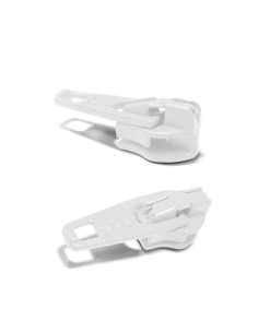 Cursore per chiusura in nylon 3 mm YKK - Bianco