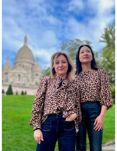 Tessuto twill di viscosa Kiara Leopardo - My Dress Made