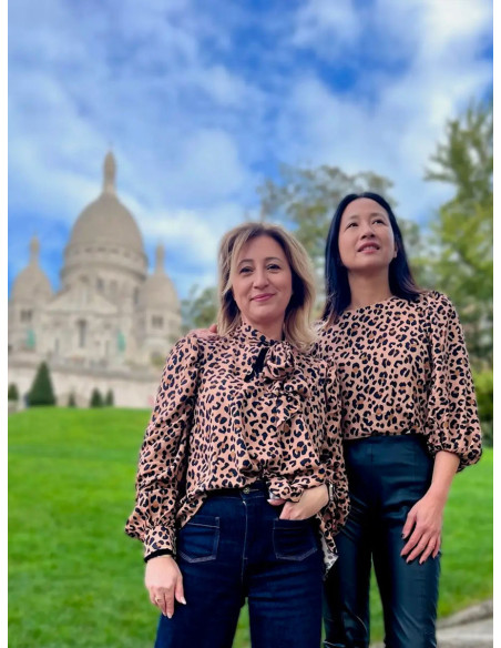 Tessuto twill di viscosa Kiara Leopardo - My Dress Made