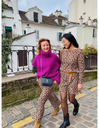 Tessuto twill di viscosa Kiara Leopardo - My Dress Made