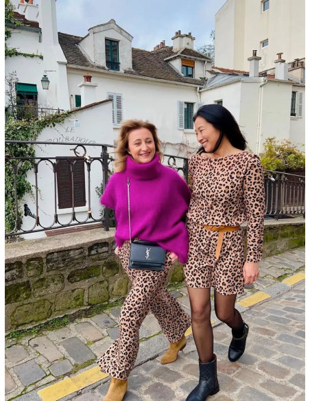 Tessuto twill di viscosa Kiara Leopardo - My Dress Made