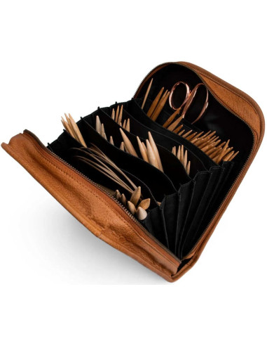 Astuccio per ferri da maglia Muud Voss - Whisky