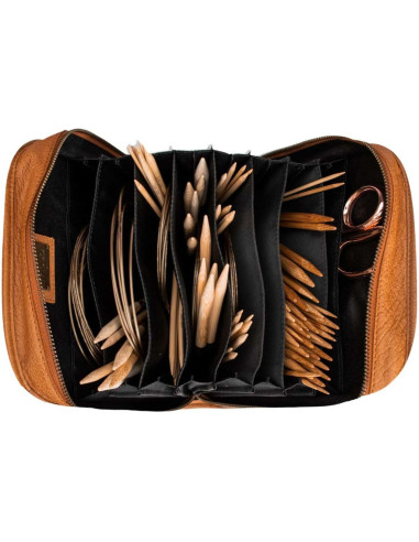 Astuccio per ferri da maglia Muud Voss - Whisky