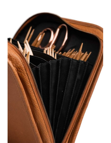 Astuccio per ferri da maglia Muud Voss - Whisky
