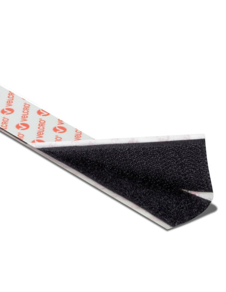 VELCRO® Brand adesivo nero 25 mm di larghezza al metro