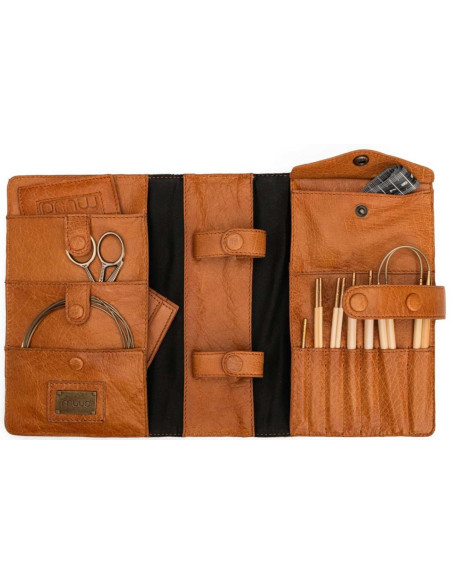 Astuccio per ferri da maglia Muud Carita - Whisky