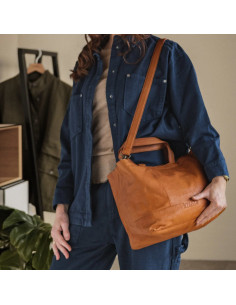 Mini shopper per maglieria e uncinetto Muud Hiba - Whisky