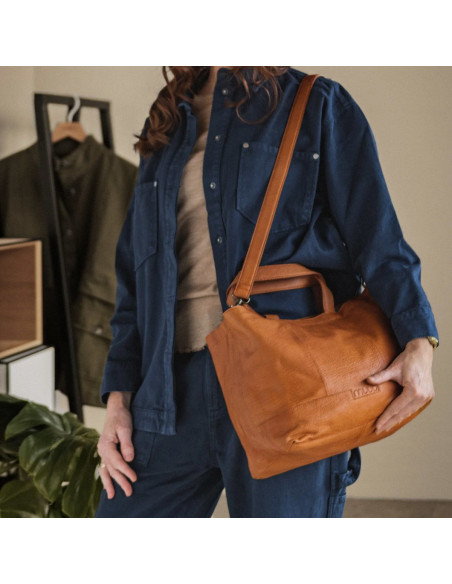 Mini shopper per maglieria e uncinetto Muud Hiba - Whisky