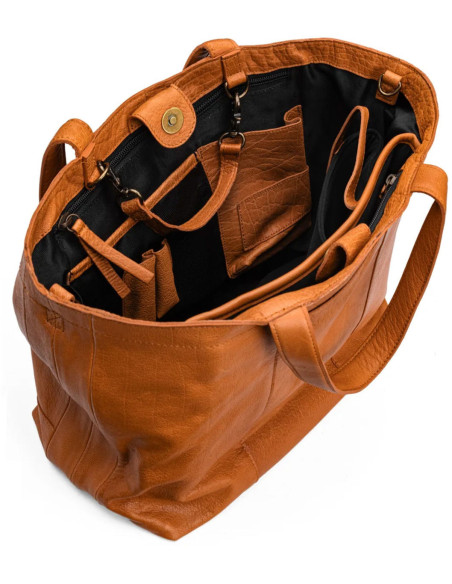 Mini shopper per maglieria e uncinetto Muud Hiba - Whisky