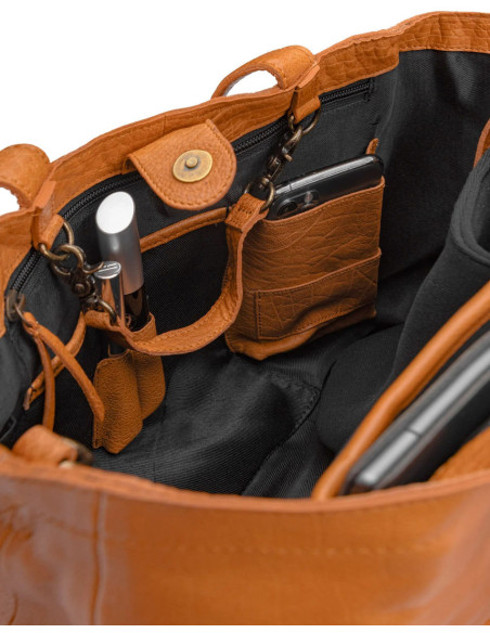 Mini shopper per maglieria e uncinetto Muud Hiba - Whisky