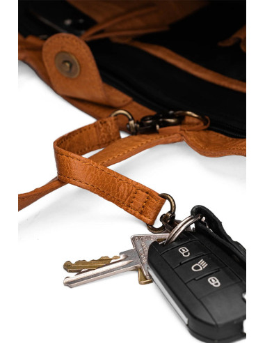 Mini shopper per maglieria e uncinetto Muud Hiba - Whisky