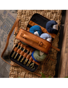 Borsa per maglieria e uncinetto Muud Lilly Crossbody - Whisky