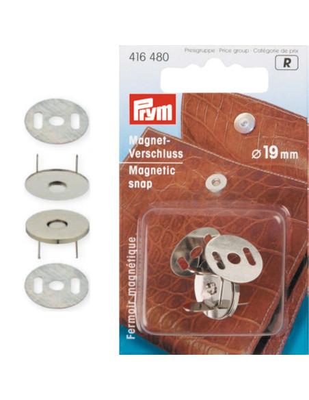 Chiusura magnetica da ribadire - Argento