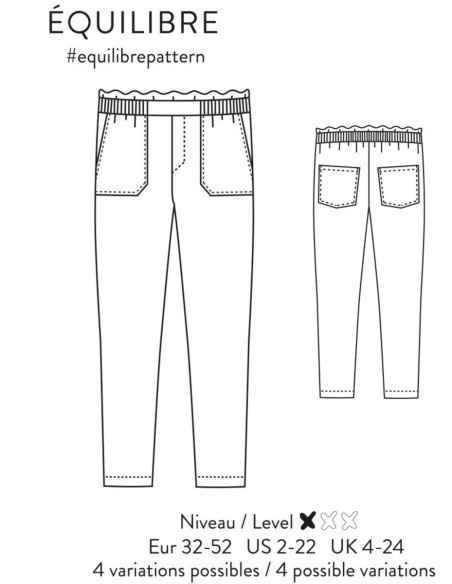 Modello di pantaloni Équilibre - Atelier Scämmit