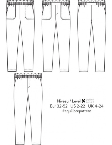 Modello di pantaloni Équilibre - Atelier Scämmit