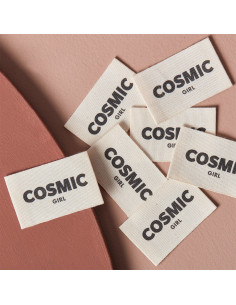 Set di 5 etichette tessute da cucire - Cosmic Girl 2
