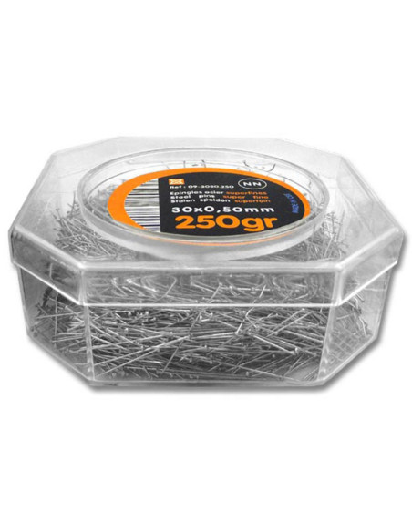 Scatola da 250 gr di spilli super-fini