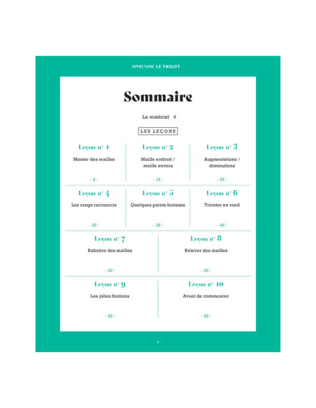 Libro imparare a lavorare a maglia in 10 lezioni