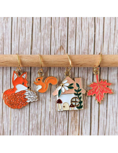 Set di 4 anelli marcapunti - Autunno