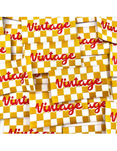 Set di 5 etichette tessute da cucire Vintage