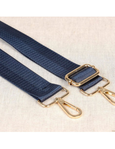 Tracolla con moschettoni - Blu marino