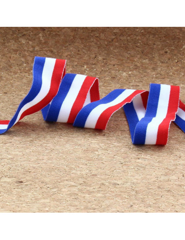 Elastico tricolore - 25 mm
