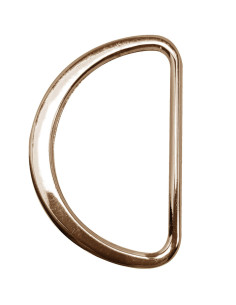 Semianello piatto saldato 32 mm - Oro chiaro
