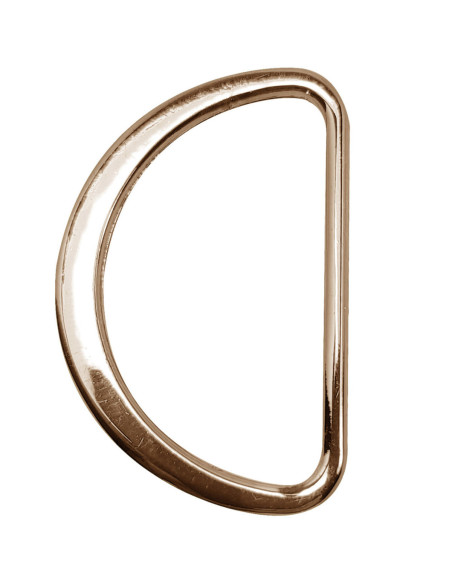 Semianello piatto saldato 32 mm - Oro chiaro