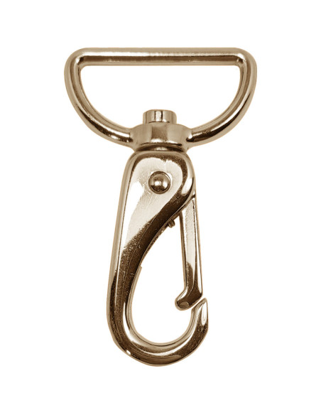 Moschettone in metallo premium - Oro chiaro 65 x 32 mm