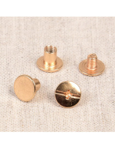 8 set di viti chicago 10 mm x 6 mm - Oro
