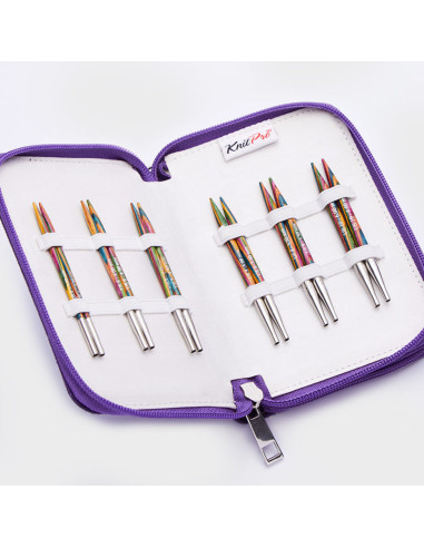 Set di ferri circolari corti KnitPro Deluxe Symfonie Wood