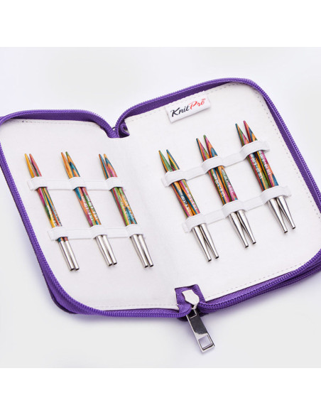 Set di ferri circolari corti KnitPro Deluxe Symfonie Wood