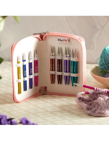 Set di ferri circolari corti KnitPro Deluxe Zing