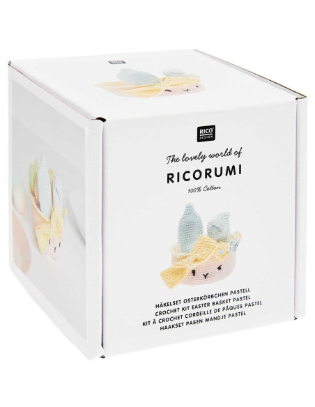 Kit uncinetto - Cestino di Pasqua pastello