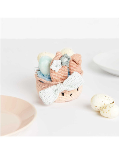 Kit uncinetto - Cestino di Pasqua beige