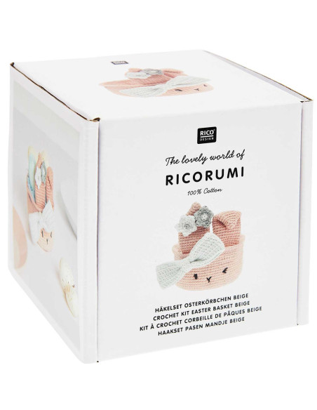 Kit uncinetto - Cestino di Pasqua beige