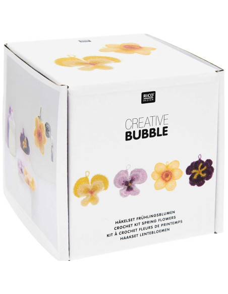 Kit uncinetto - Spugna fiori di primavera