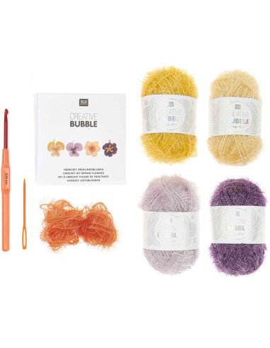 Kit uncinetto - Spugna fiori di primavera