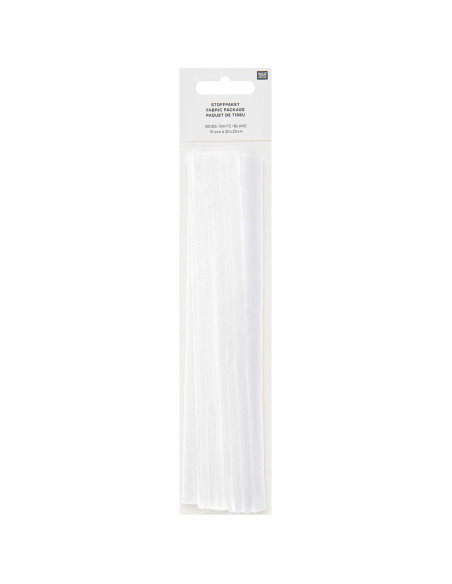 Set di 10 pezzi di tessuto speciale per ricamo - Bianco